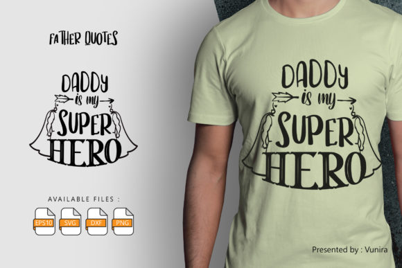 Daddy is My Super Hero Lettering Quote Review