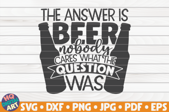 The Answer is Beer Quote Embroidery Review