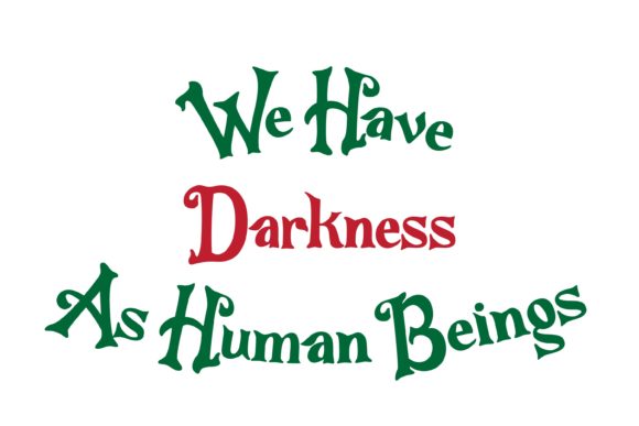 We Have Darkness As Human Beings Quote Embroidery Review
