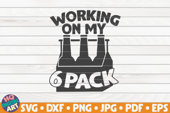 Working on My Six Pack Beer Quote Embroidery Review